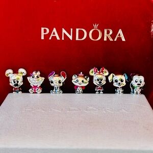 7 authentic Disney Pandora charms🌸🌹🌺🪷🌸🌺🪷🌷💐🌹🪸
